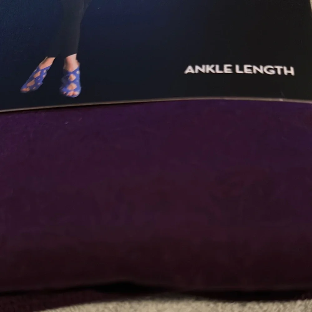 Catherine Malandrino Purple Footless Tights